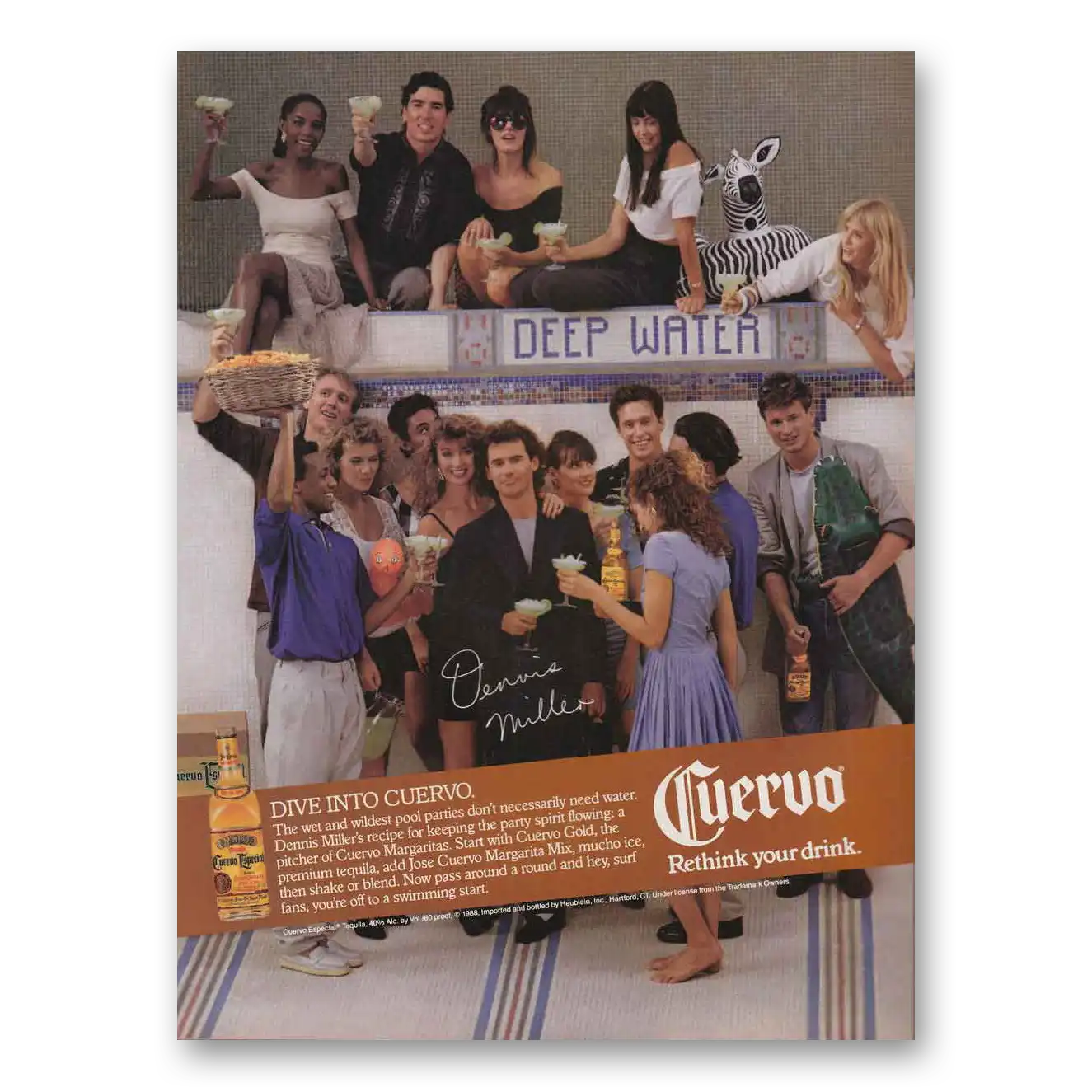 1988 Cuervo Print Ad | Dennis Miller