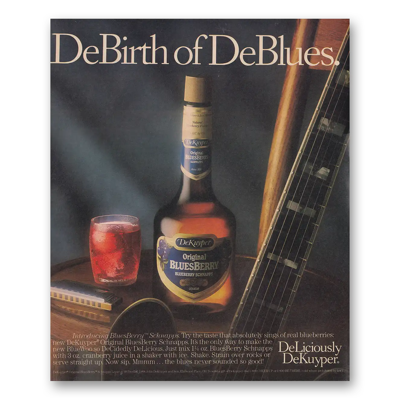 1988 DeKuyper Print Ad | Debirth Deblues