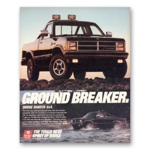 1988 Dodge Dakota Print Ad | Ground Breaker