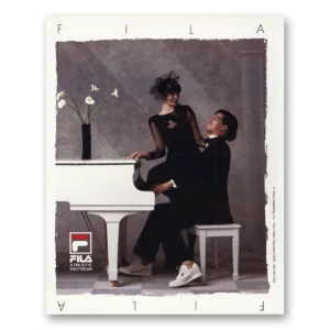 1988 Fila Print Ad | White Piano