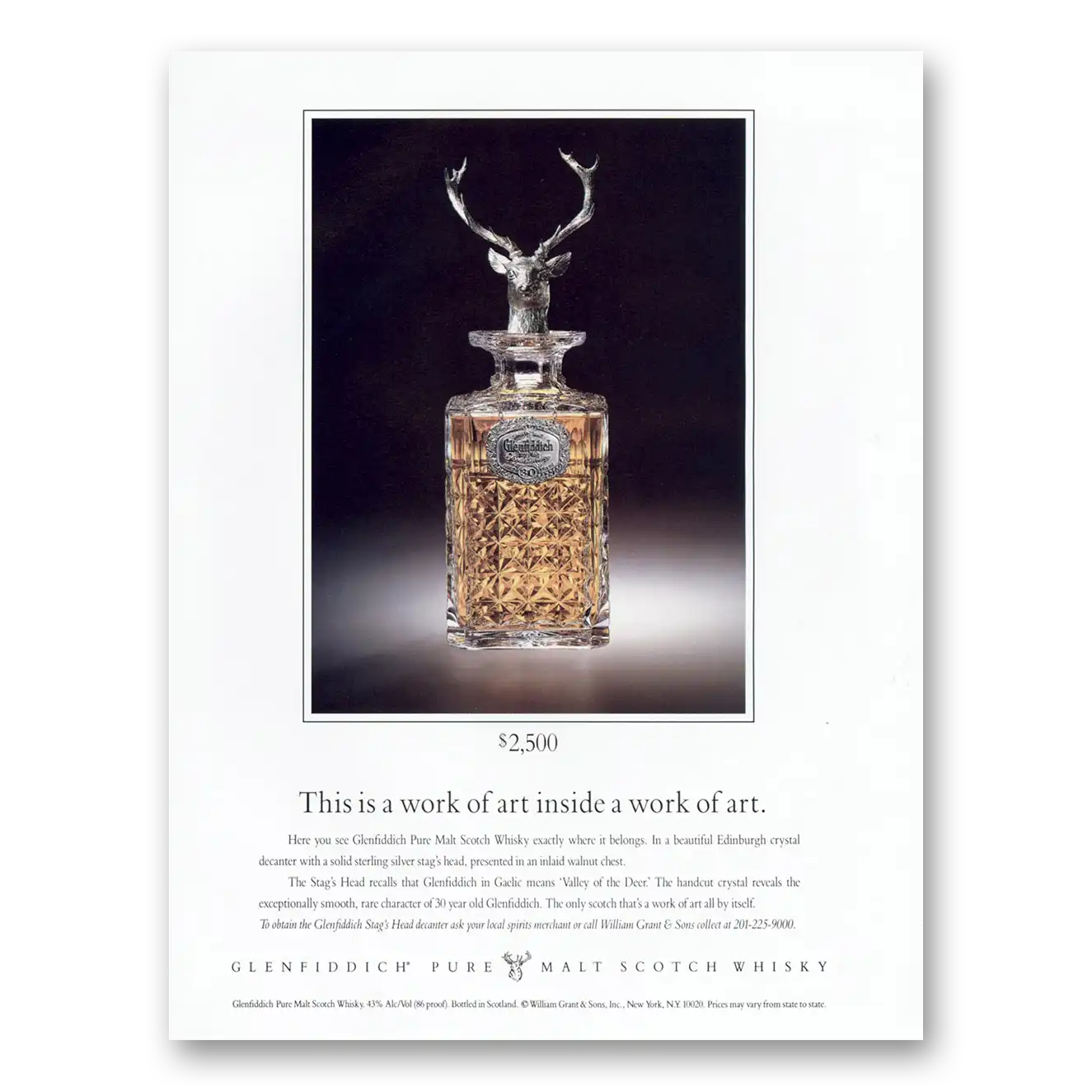 1988 Glenfiddich Print Ad | Work Art