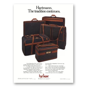 1988 Hartmann Luggage Print Ad | Tradition Continues