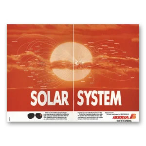 1988 Iberia Airlines Print Ad | Solar System