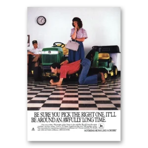 1988 John Deere Mowers + Tractors Print Ad | Right One