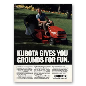 1988 Kubota Tractor Print Ad | Grounds For Fun