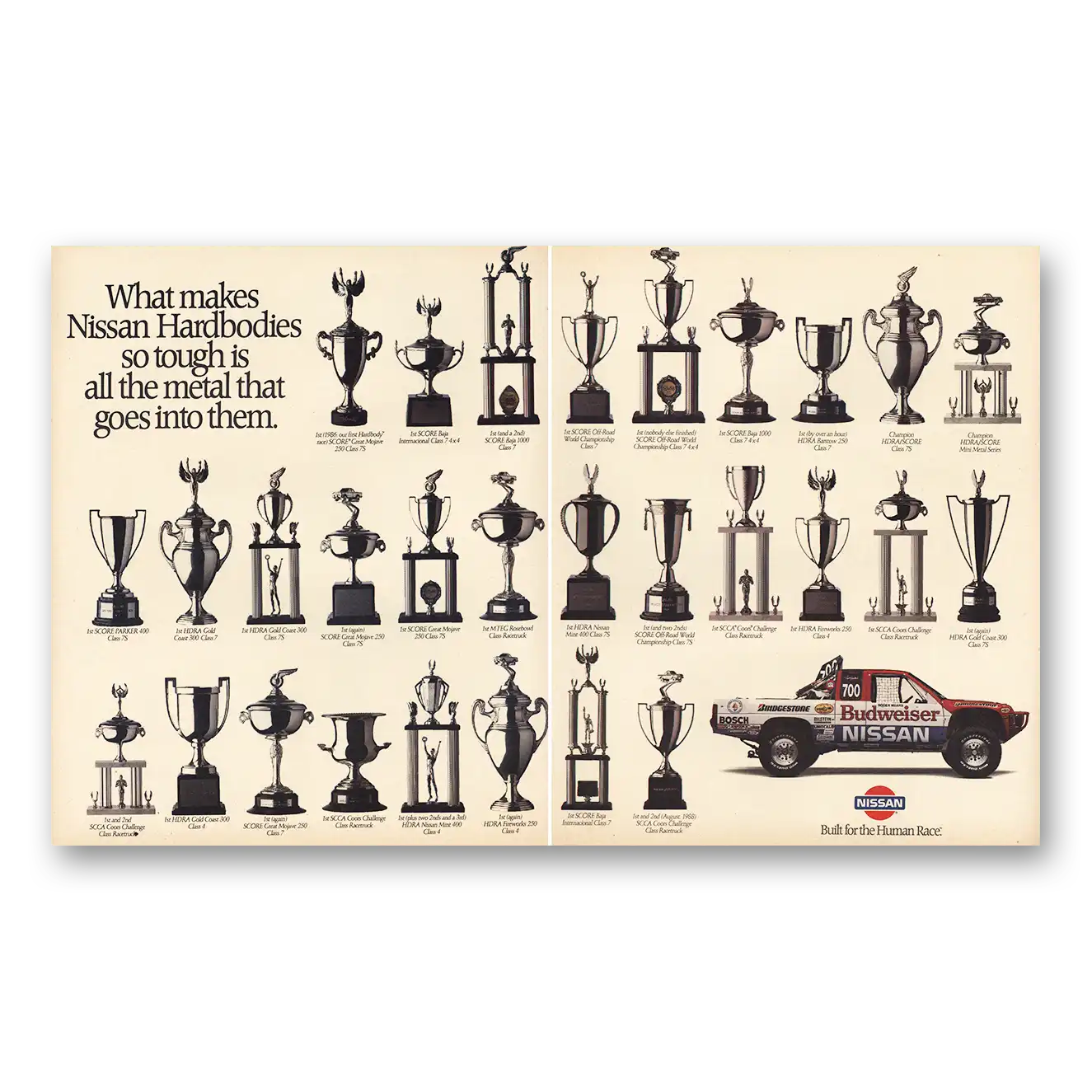 1988 Nissan Print Ad | Hardbodies So Tough