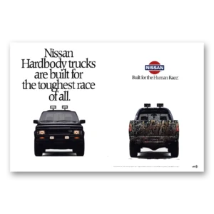 1988 Nissan Trucks Print Ad | Toughest Race