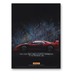 1988 Pirelli Tires Print Ad | Performing Arts