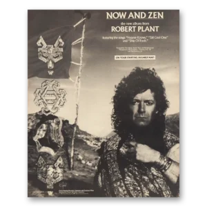 1988 Robert Plant Promo Print Ad | Now And Zen
