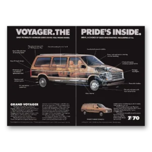 1987 Plymouth Voyager Print Ad | Prides Inside