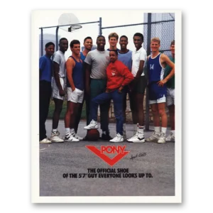 1988 Pony Basketball Shoes Print Ad | Guy Everyone Looks
