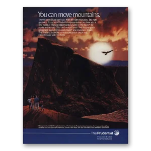 1988 Prudential Insurance Print Ad | Move Mountains