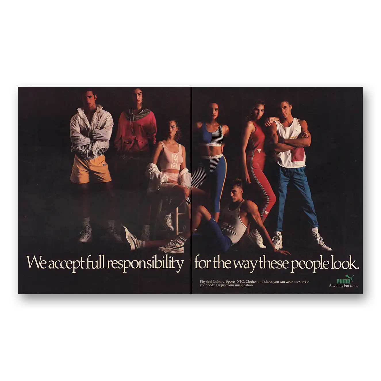 1988 Puma Shoes Print Ad | Way These People Look