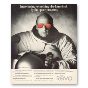 1988 Revo Sunglasses Print Ad | Space Program Pete Conrad