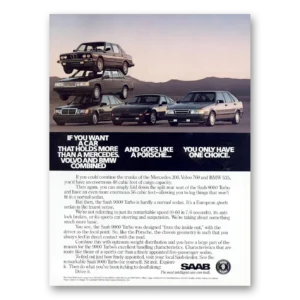 1988 Saab Print Ad | Holds More