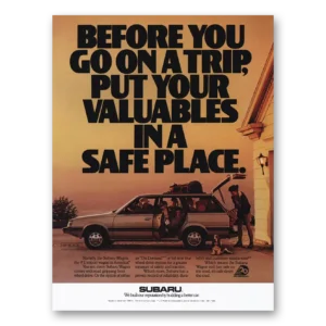 1988 Subaru Wagon Print Ad | Safe Place