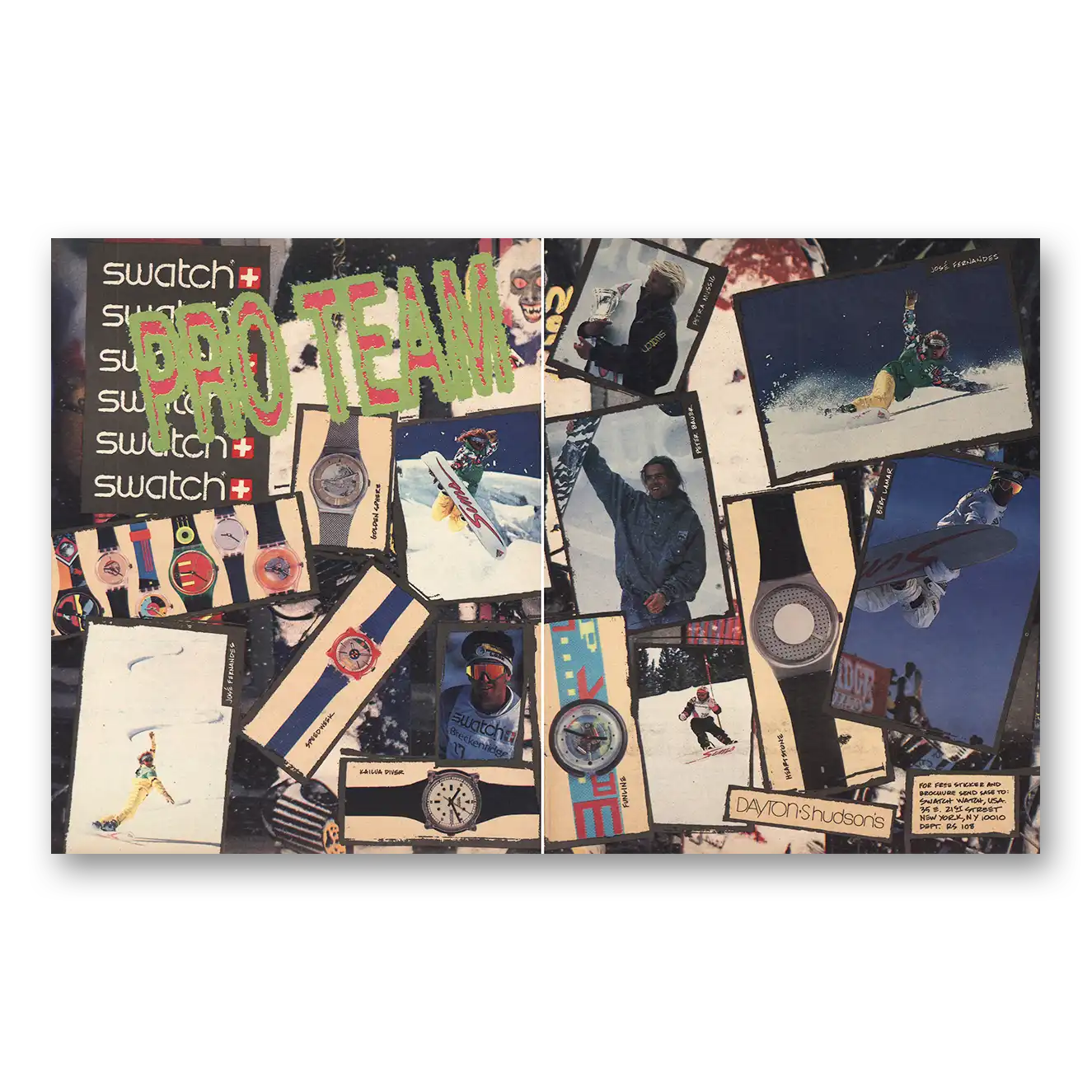 1988 Swatch Watch Print Ad | Pro Team