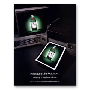1988 Tanqueray Gin Print Ad | Perfection In