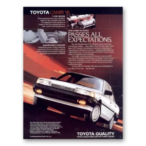 1988 Toyota Camry Print Ad | Passes Expectations