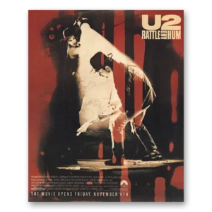 1988 U2 Promo Print Ad | Rattle And Hum