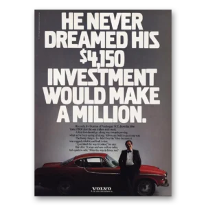 1988 Volvo Print Ad | Investment Would Make Million