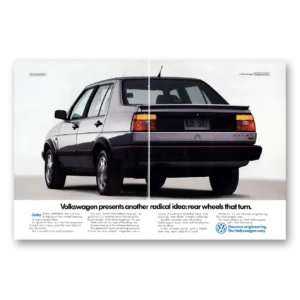 1988 Volkswagen Jetta Print Ad | Radical Idea