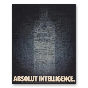 1989 Absolut Vodka Print Ad | Intelligence