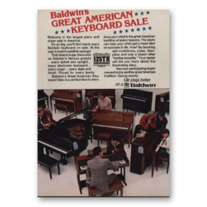 1989 Baldwin Piano Print Ad | Keyboard Sale