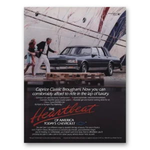 1989 Chevrolet Caprice Print Ad | Comfortably