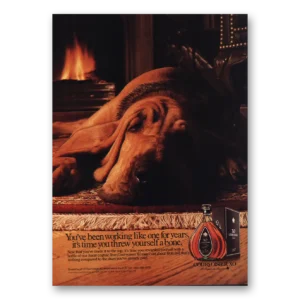 1989 Courvoisier Print Ad | Threw Yourself Bone