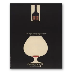 1989 Courvoisier Print Ad | Log On Fire