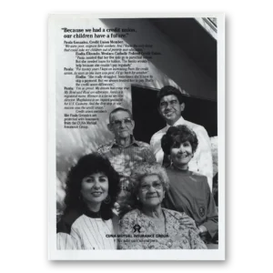 1989 Cuna Mutual Insurance Print Ad | Credit Union