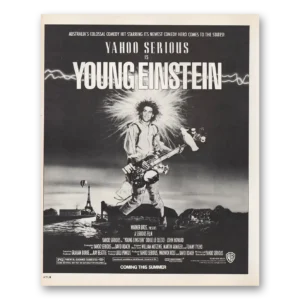 1989 Young Einstein Movie Promo Print Ad | Yahoo Serious