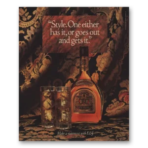 1989 E&J Brandy Print Ad | Style
