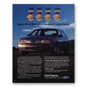 1989 Ford Taurus Print Ad | Best Advertising