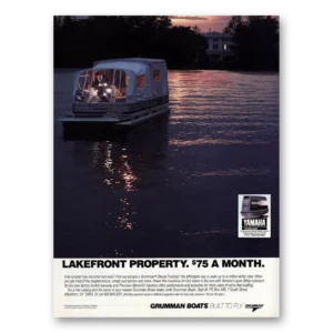 1989 Grumman Boats Print Ad | Lakefront