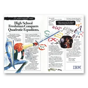 1989 IBM Computers Print Ad | High School