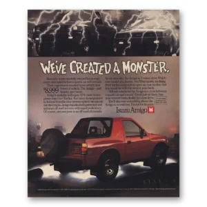 1989 Isuzu Amigo Print Ad | Created Monster