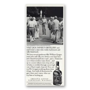 1989 Jack Daniels Print Ad | Walks Backwards