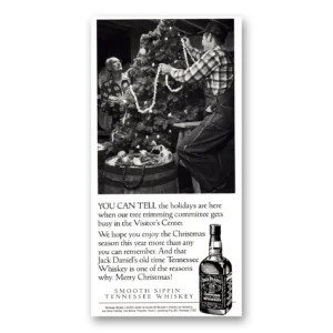1989 Jack Daniels Print Ad | Tree Trimming