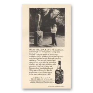 1989 Jack Daniels Print Ad | Folks Still Look Up