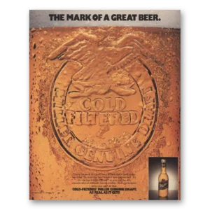 1989 Miller Beer Print Ad | Great Beer