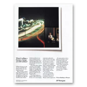 1989 JP Morgan Print Ad | Selling Business