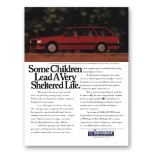 1989 Peugeot 505 Station Wagon Print Ad | Sheltered Life