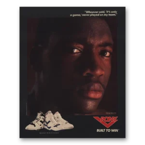 1989 Pony Basketball Shoes Print Ad | Johnny Newman