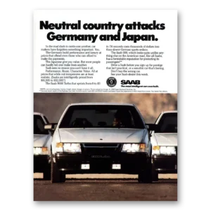 1989 Saab Print Ad | Neutral Country