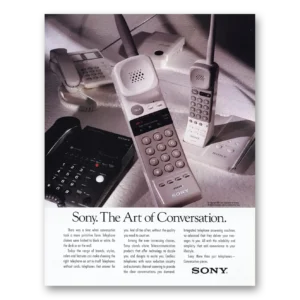 1989 Sony Telephone Print Ad | Art Conversation