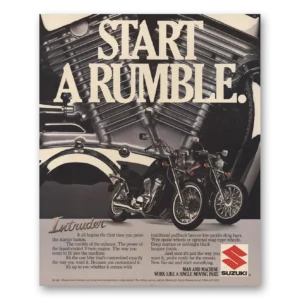 1986 Suzuki Motorcycles Print Ad | Start Rumble