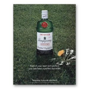 1989 Tanqueray Gin Print Ad | Lawn Isnt Perfect