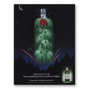 1989 Tanqueray Gin Print Ad | Fourth July